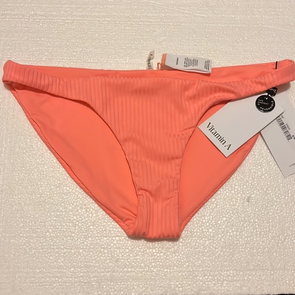 Any 1/$25 - Vitamin A Kaya Red Rib Bikini Bottom - Picture 11 of 16